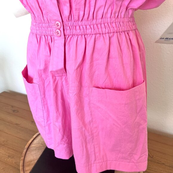 80's NWT LA BLANCA - Pink Romper - Size Medium - Picture 4 of 13